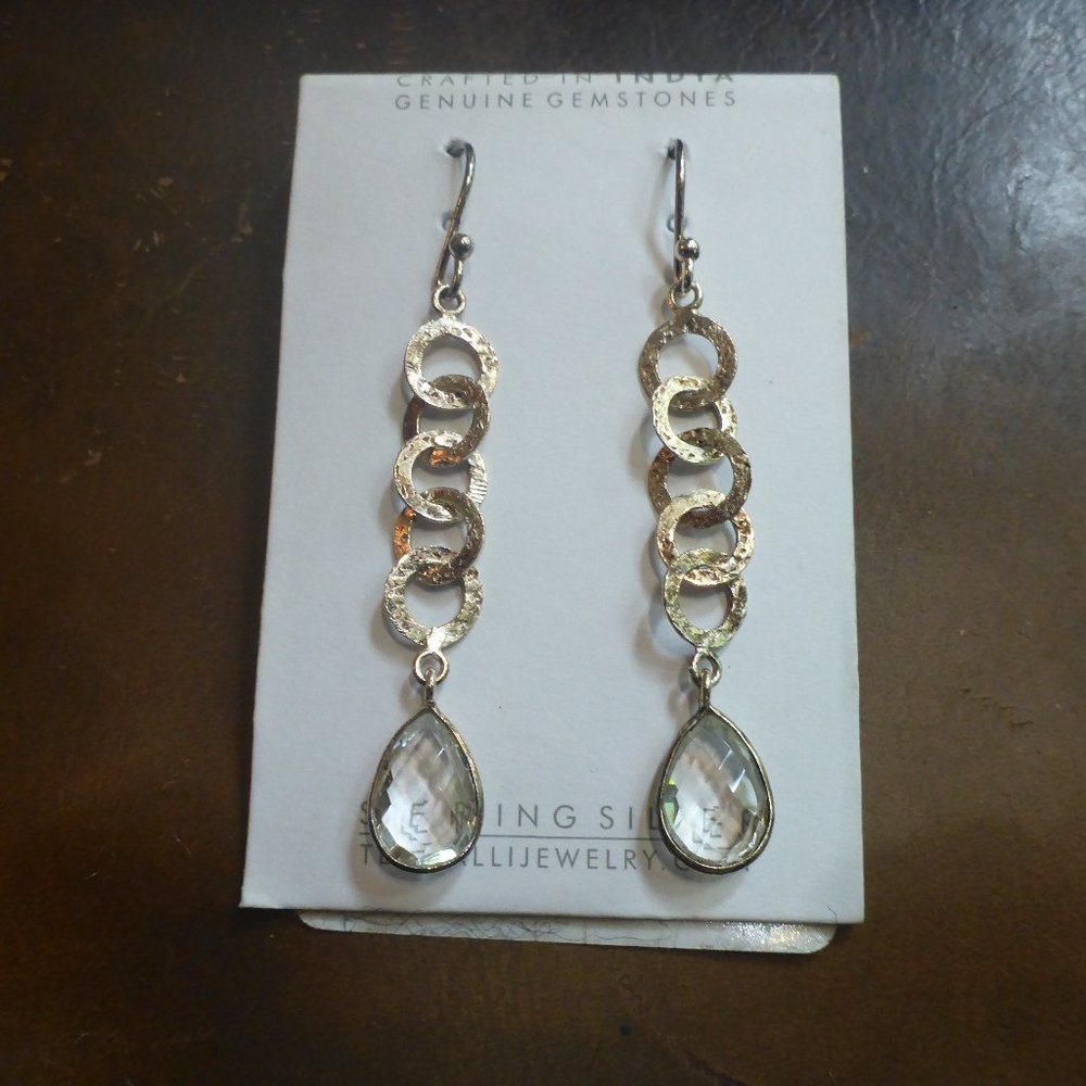 Women's Dangling Sterling Silver Earrings